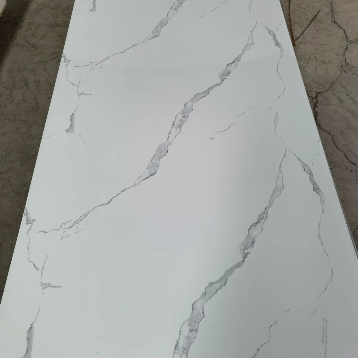 2.8mm 3mm White Marble Patterned Pvc Uv Marble Sheet Marble Wall Panel