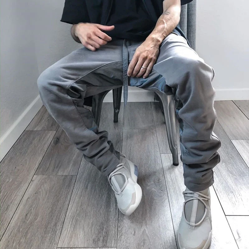 Custom heavyweight 500 gsm sweatpants streetwear cut and sew sweatpants 400 gsm designer sweat pant manufacturer