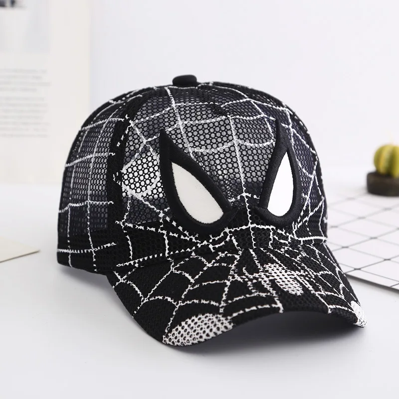 Manufacturer professional high quality Marvel cartoon movie character Spider man full mesh cap