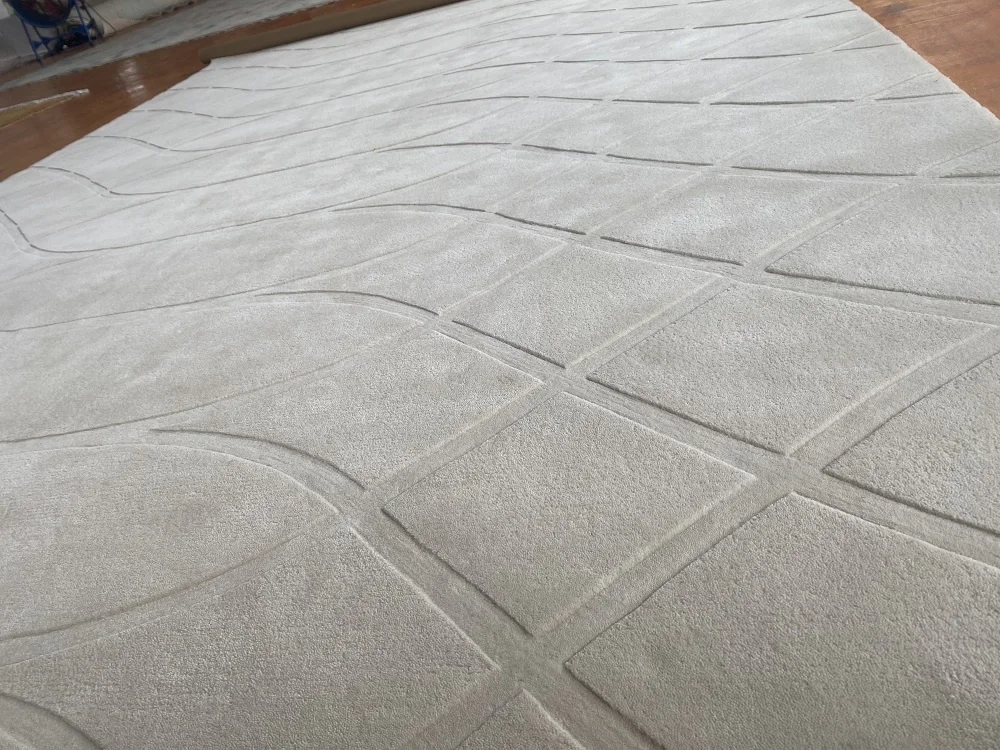 Modern Wool floor big area custom hand tufted Rugs and Carpets