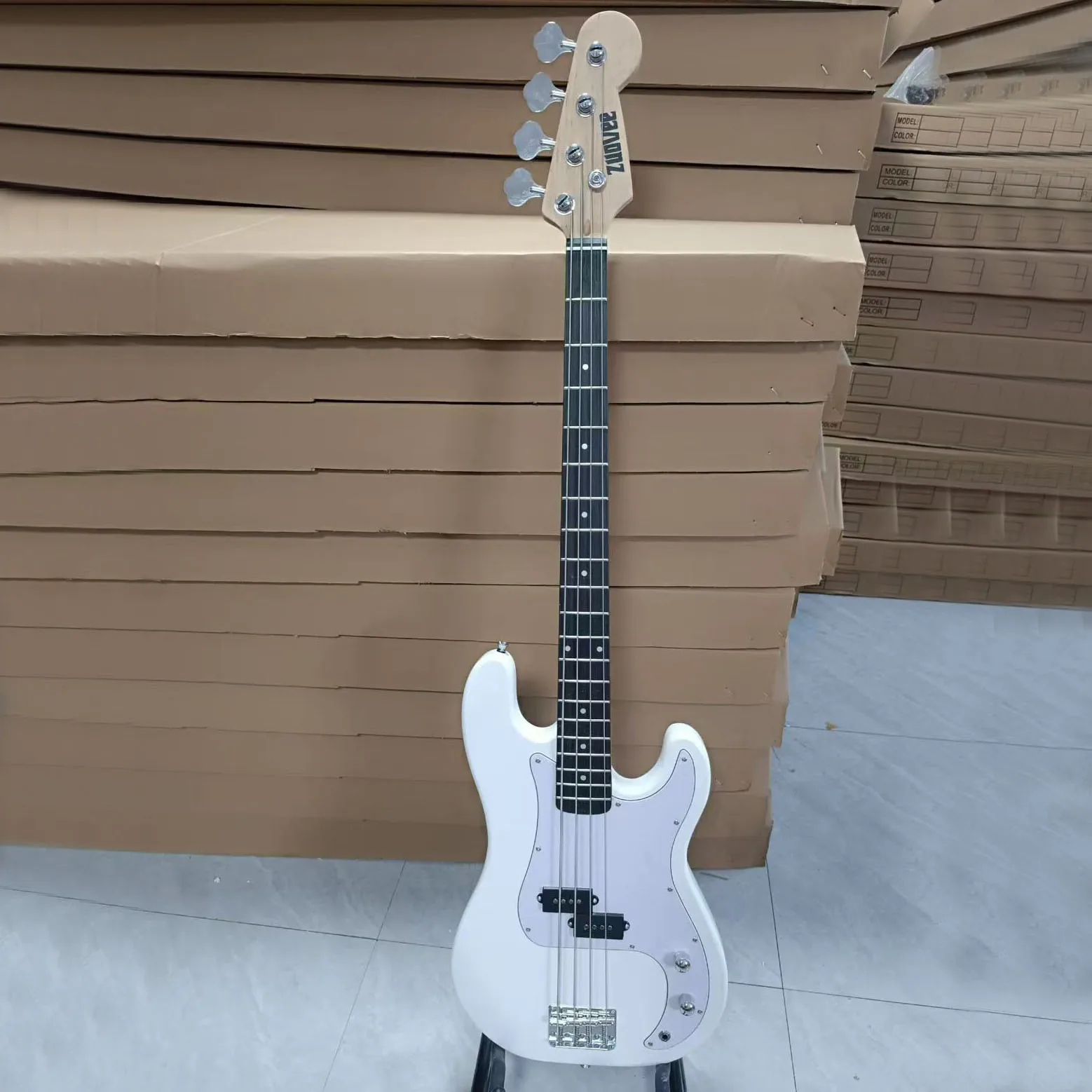 white black colour high gloss cheap electric bass guitars carbon fiber colorful acoustic