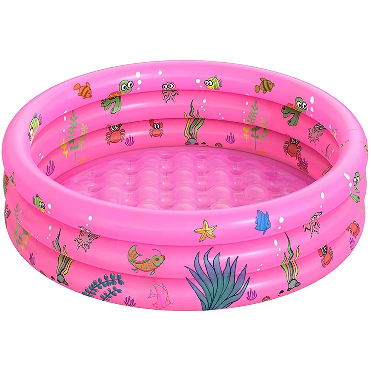 Big Summer 3 Rings Inflatable Kiddie Swimming Pool for Toddler