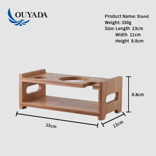 
Factory Direct 11 pcs boston stainless steel bamboo wine set cocktail shaker set with gift packaging box 