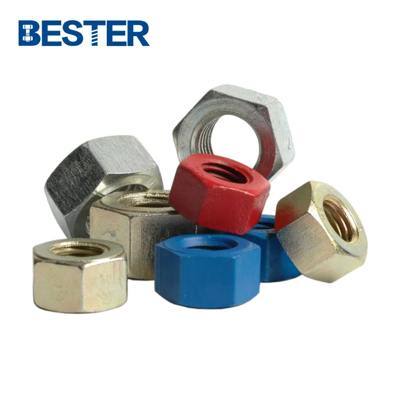 High Tensile alloy steel fluoropolymer coating ASTM A194 2H Heavy Hex Nuts for B7 Bolt