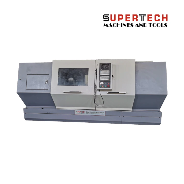 SUPERTECH CK6180/3000 CNC flat Bed Machine Turning Center Hydraulic Chuck Head CNC Lathe Live Tooling