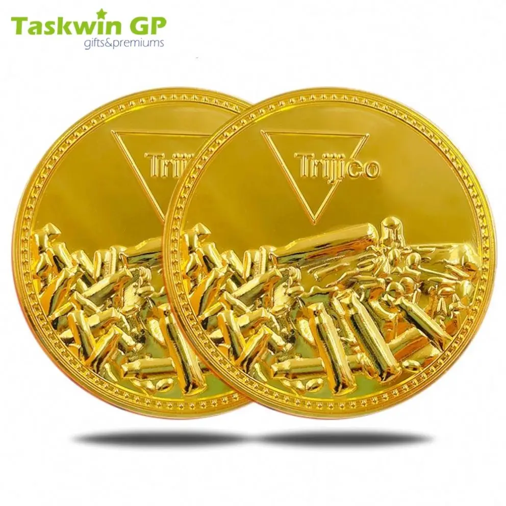 Taskwingifts Wholesale Custom Antique Gold Plated 3D Miscellaneous Challenge Coins