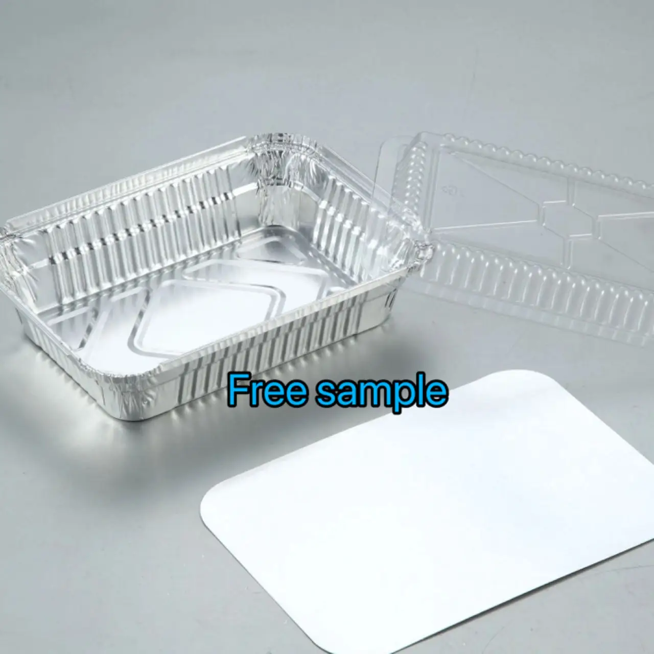 OEM Logo Aluminium Foil For Food Packing bowl Disposable  Foil Tray  takeout  Aluminium Foil Container pans