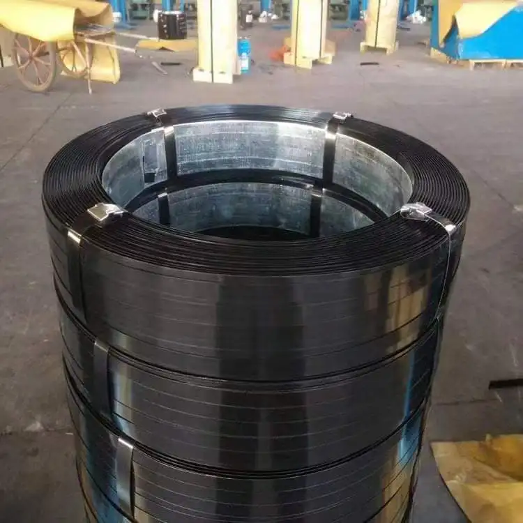 Decorative carbon steel strip Acid corrosion resistance 22mm Black Steel Strap Steel Strip Packing