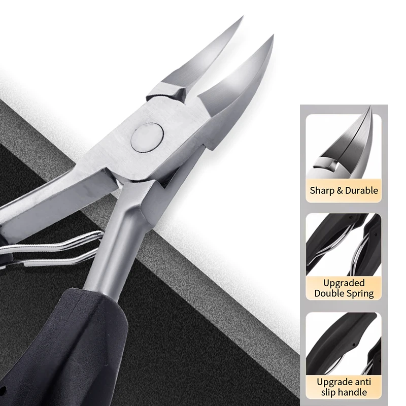 Stainless Steel Pedicure Tools Set Black Pink Finger Toe Nail Clipper Cuticle Nipper