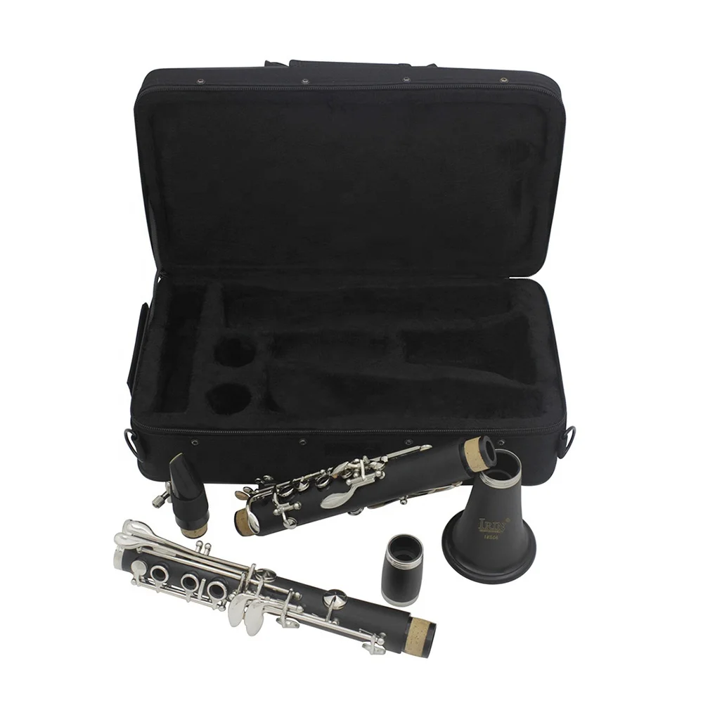 Boutique in560 BB tone bakelite tube body 17 hole clarinet with sheep intestines leather