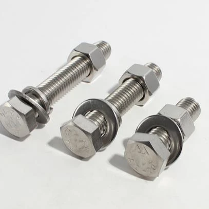 stainless steel m27 hex head bolt Fastener DIN931 Bolzen all style of screw 16mm m40 High strength TC bolt nut washer A358 Noten