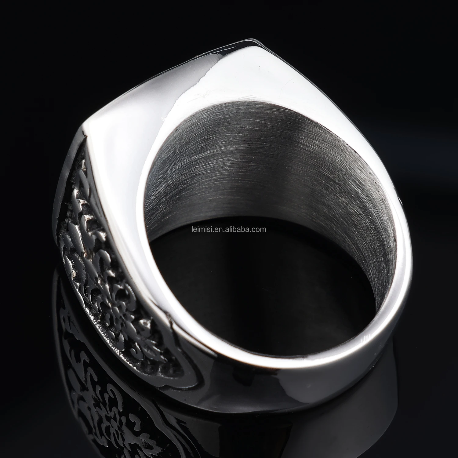 Unisex Personalized Protection Large Statement Old Wise Bird Night Owl Animal Band Ring For Men Women