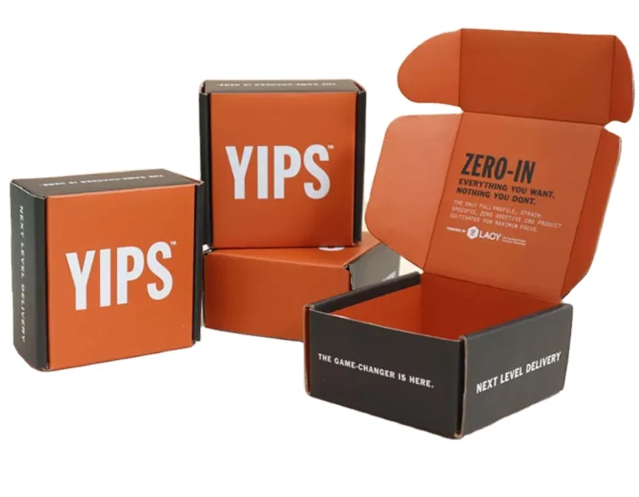 Конкурентоспособная цена изготовленная на заказ почтовый гофрированный ящик надежная коробка для доставки со вставками бумажная упаковочная