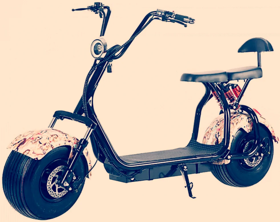
Explosion-proof / wear-resistant / shock-absorbing wide tire electric scooter 