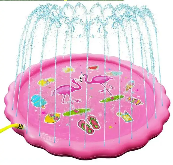68' CPC FCCA BSCI EN71 Summer water fun fountain air cushion mat inflatable Splash Pad Sprinkler for Kids baby Water Toys Pool