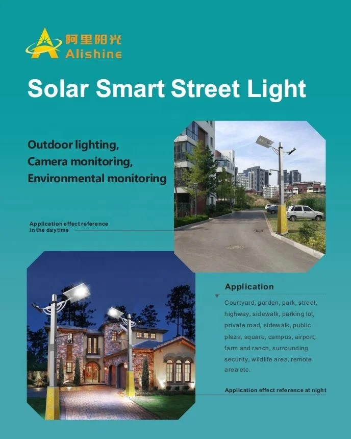 All In One Type Solar Street Light Smart City Pole with Monitoring Function