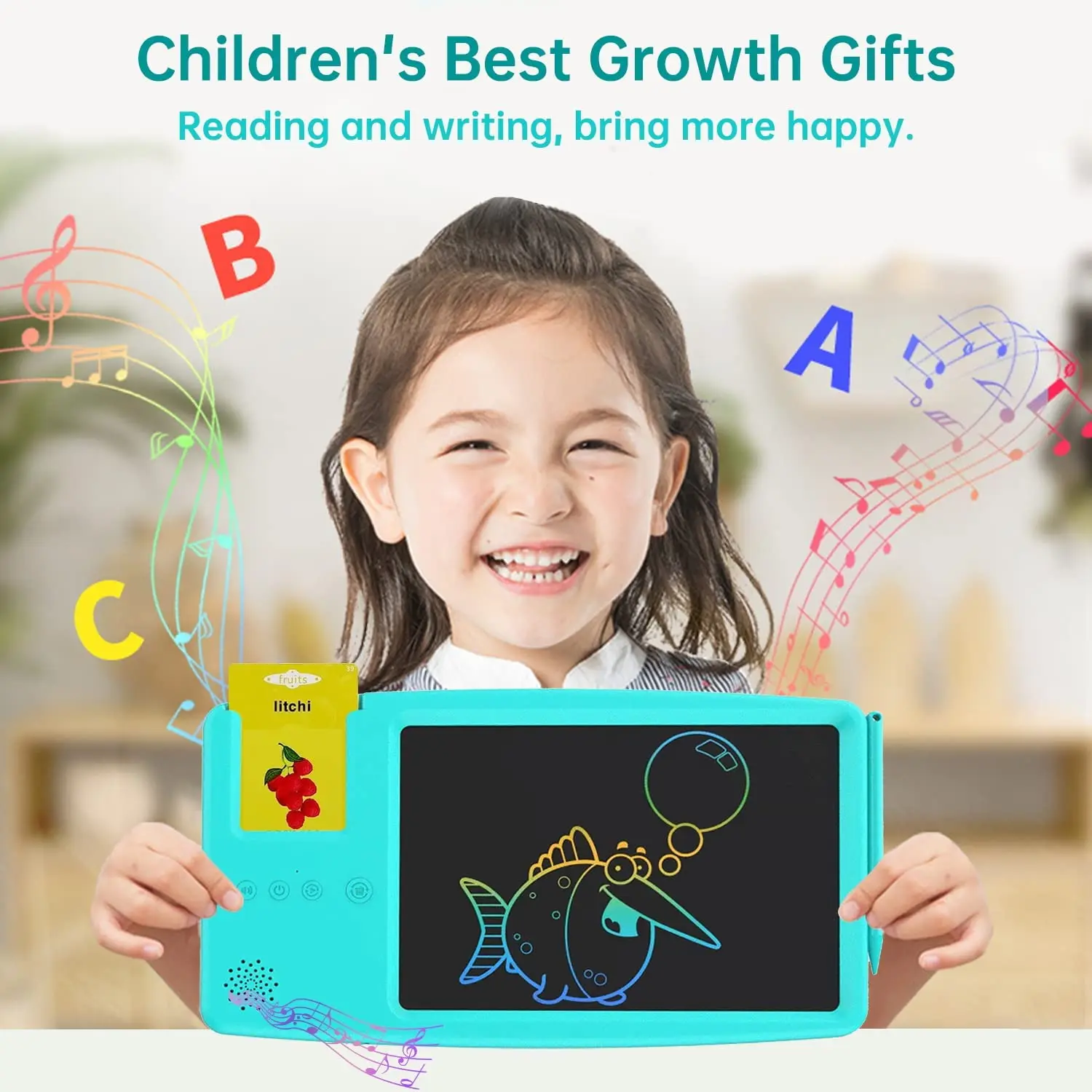 Haoyuan 10 inch Digital Writing Board Color Handwriting Magic Pad Lcd Writing Tablet Color Drawing Board For Kids Manufacturer