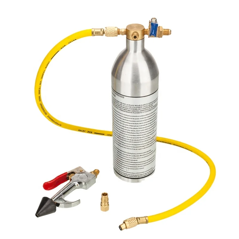 Car air conditioner cleaning tool bottle flush canister gun kit With pressure relief valve for flushing evaporator, condenser