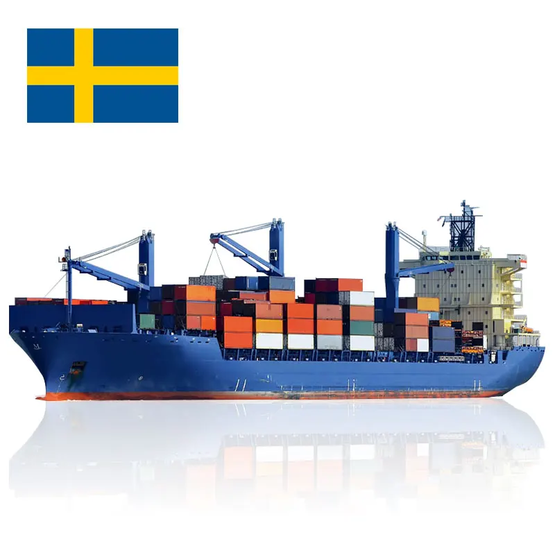 Доставка из Китая Экспедитор в Швецию через дешевые и Надежные морские перевозки от двери до Грузовые ЕС цена груза DDP/DDU