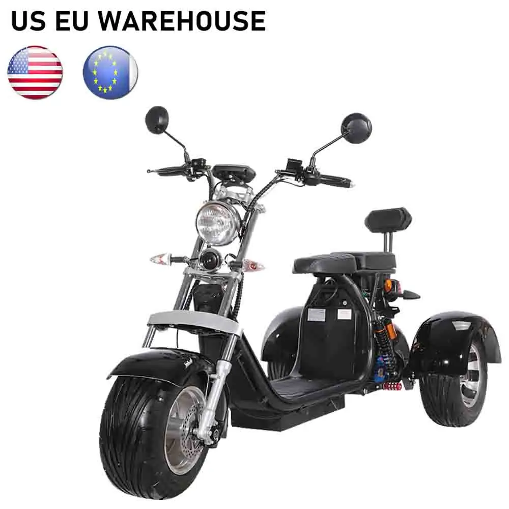 3 wheel trike CE citycoco electric electric scooter  for adult passenger and cargo carry  Electric tricycle