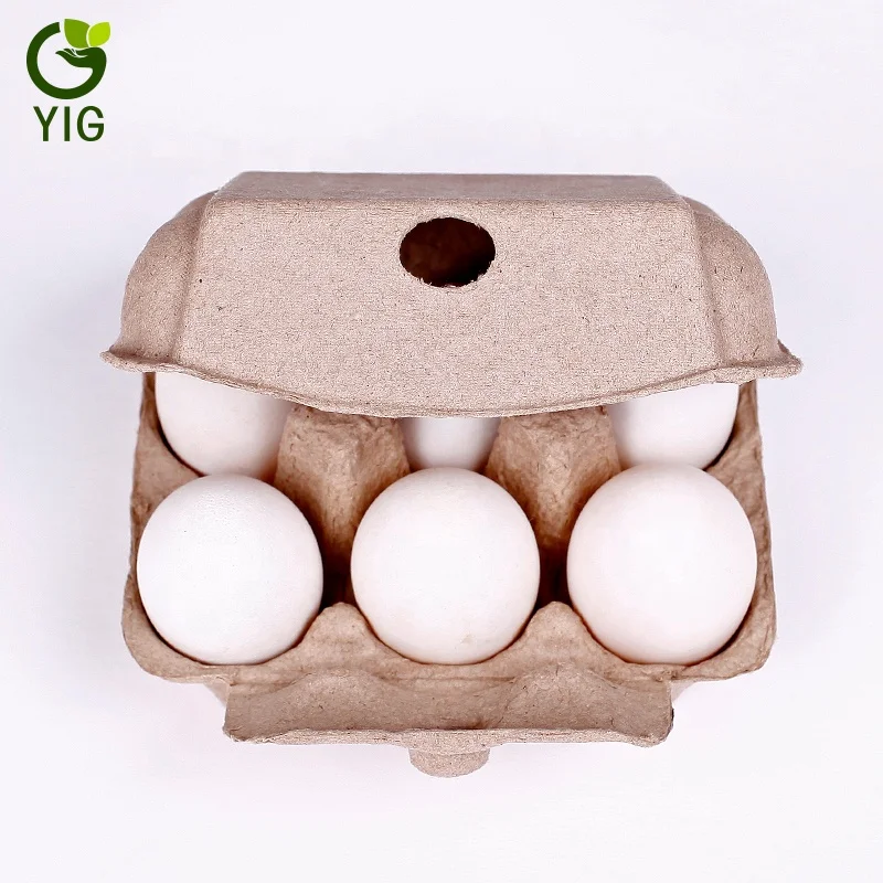 
paper pulp chicken eggs trays for 6&6 holes 
