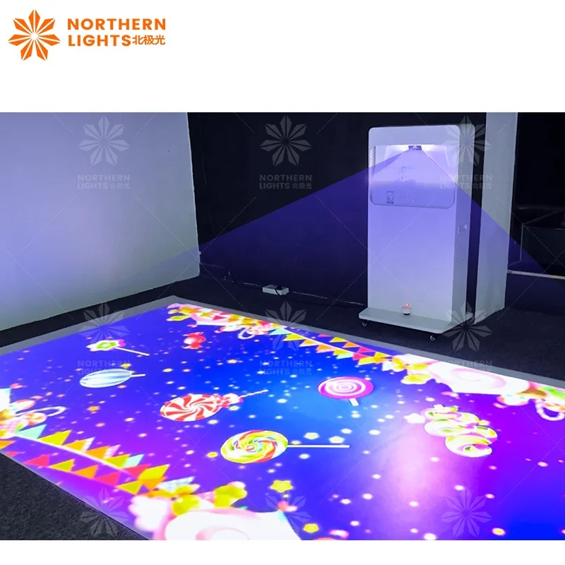 new arrival movable all in one AR projection hologram projector game machine AR floor projection game for amusement park