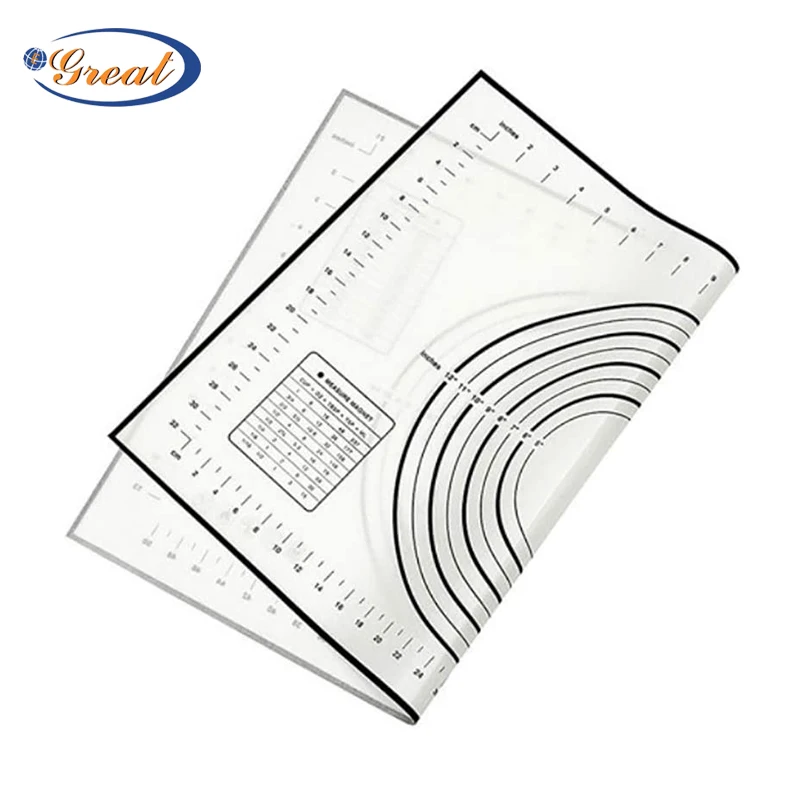 Silicone Pastry Mat Silicone Baking Mat Liners Pizza Dough Maker Pastry Rolling Dough Pastry Mat With Scale