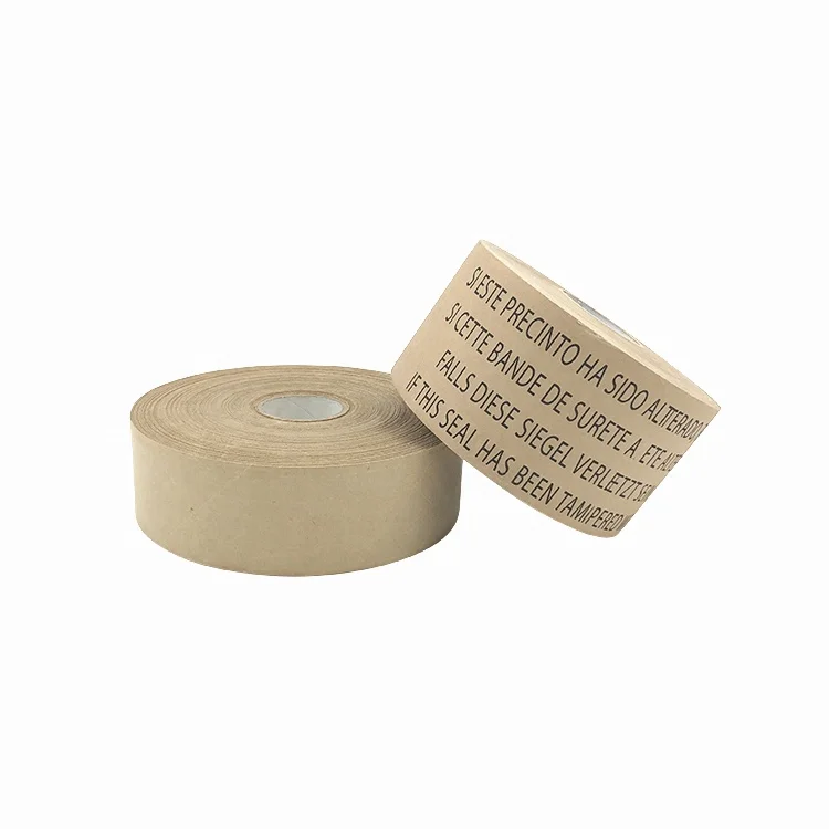 
High Performance Biodegradable Sealing Kraft Paper Tape Print Water Activated Tape 