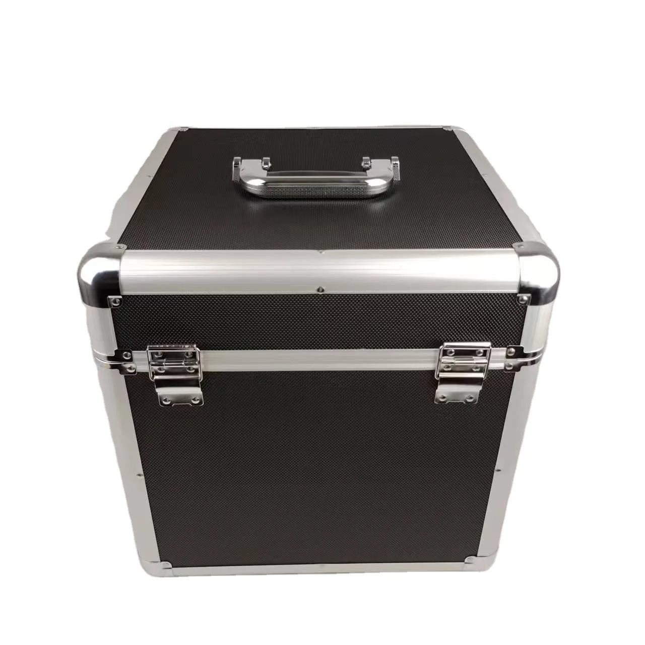 Aluminum CD DVD Storage DJ Case,Aluminium MetalDJ Large Flight Box,CD DVD Empty Carry Case,Silver Aluminium DJ Flight Carry Case
