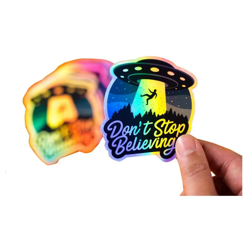 Custom Make Label Hologram Sticker Logo Printing Security Laser Holographic Label Sticker Vinyl Adhesive Sticker
