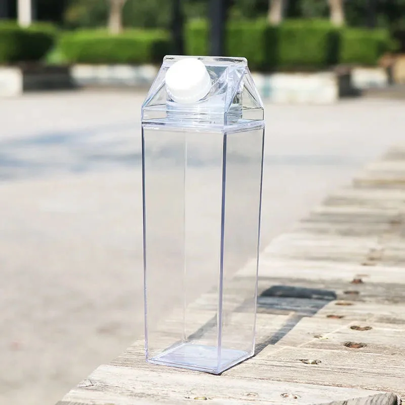 milk water bottles 500ml 1000ml transparent plastic milk container bottle for milk or juice