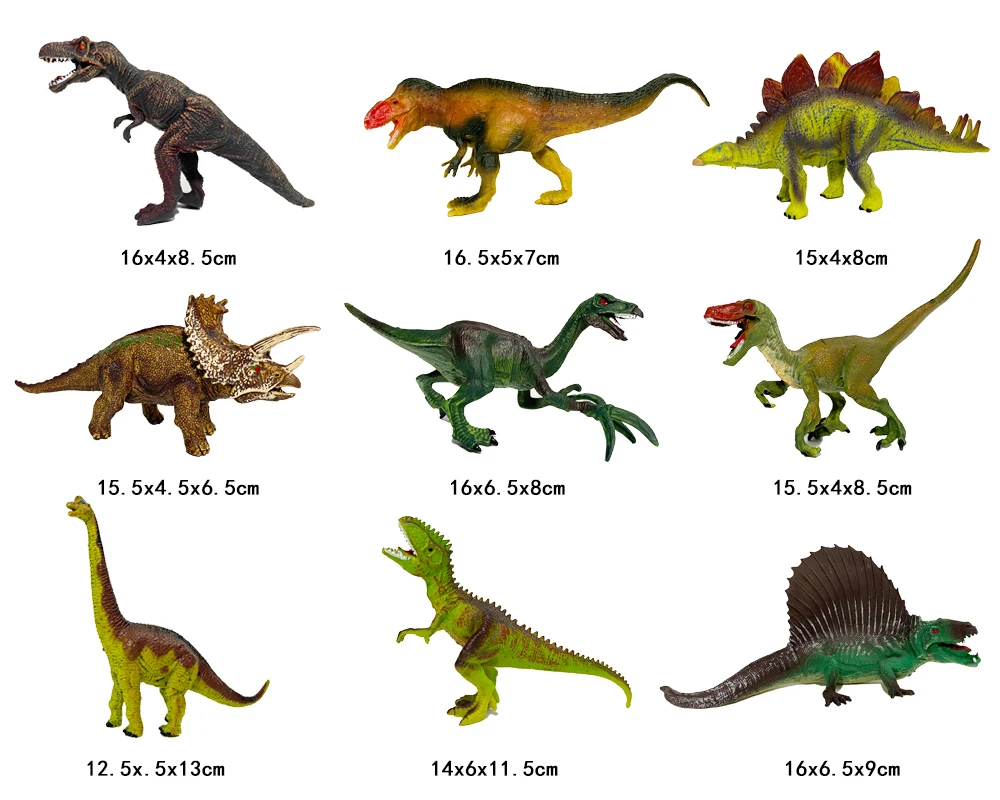 Dinosaur Toys Activity Play Mat Trees, Educational Realistic Dinosaur Play Set to Create a Dino World Including T-Rex Tricerator