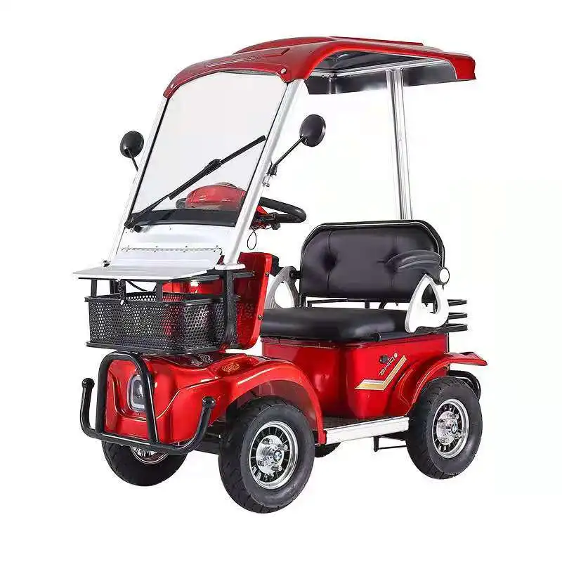 
Fashion portable electric sightseeing car mini adult scooter golf car 