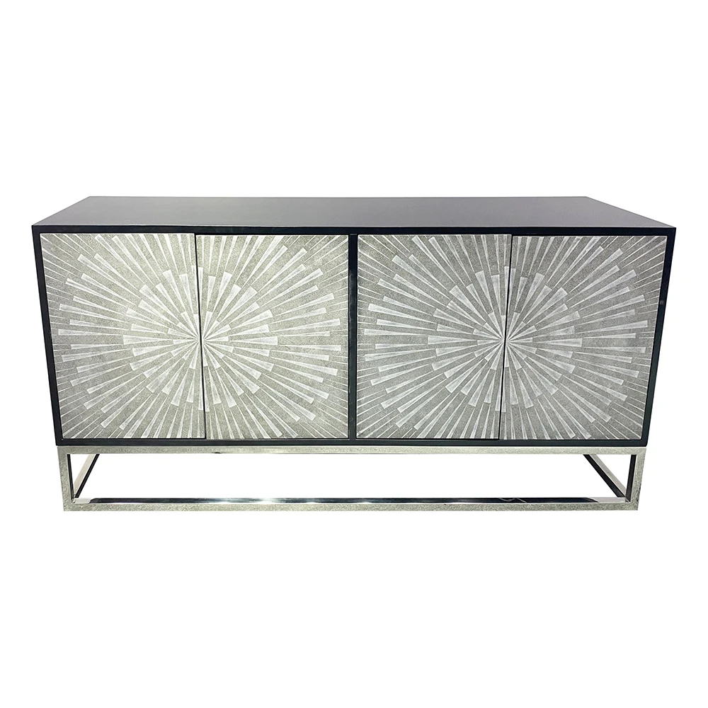 Dining Room Storage Sideboard Wood Kitchen Cabinets Modern Glossy Stainless Steel Sideboards Buffet Cabinets