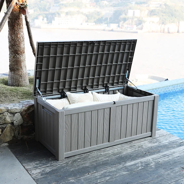 Cheap 119 Gallon Garden Waterproof Plastic Deck Box Storage Outdoor
