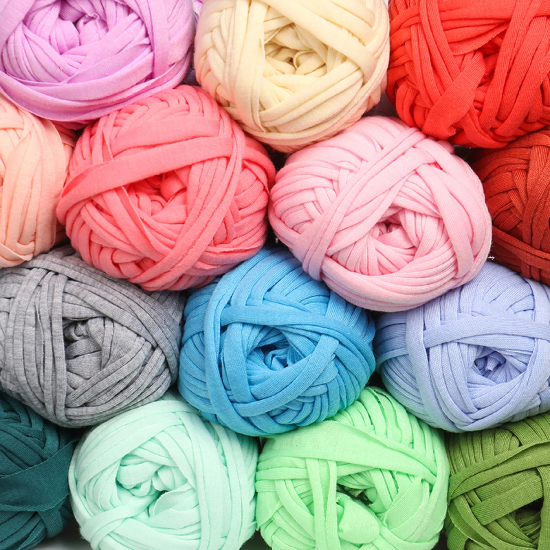 RongMeiXuan 28 Colors 100g Tshirt Yarn Cotton Crochet Yarn T-shirt