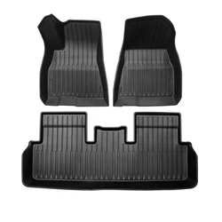 Creease Wholesale 2022 TPE Complete Set Cargo Liner Rear Cargo Tray Trunk Floor Mat For Tesla Model 3 Interior Accessories