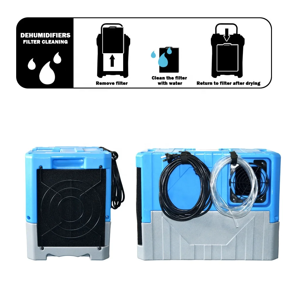 LGR 88pints Commercial Removable Dehumidifier for Home Industrial Dehumidifier Roto Plastic Lgr Dehumidifier for Water Damage 15