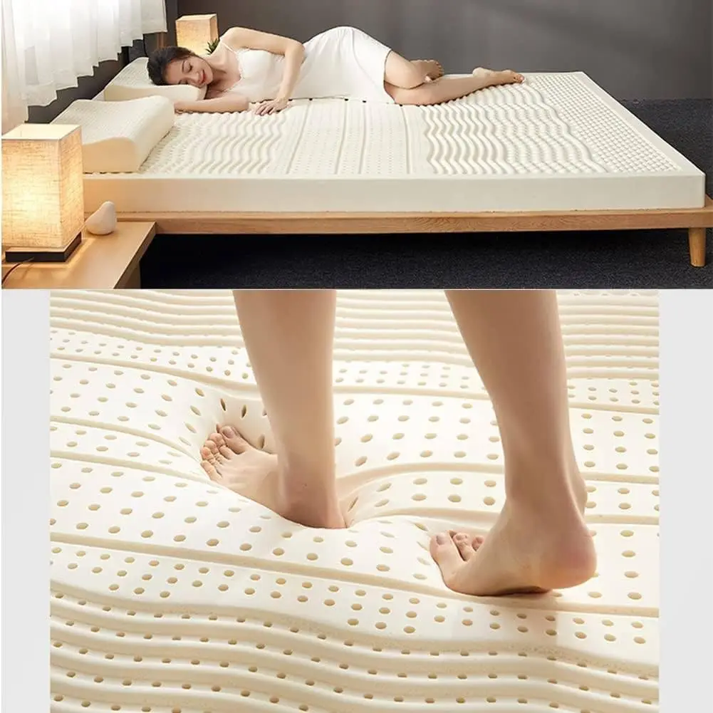 Luxe Ontwerp Natuurlijke Latex Gel Hoge Dichtheid Traagschuim Binnenvering Hybrid Medium-Firm thailand latex mattress