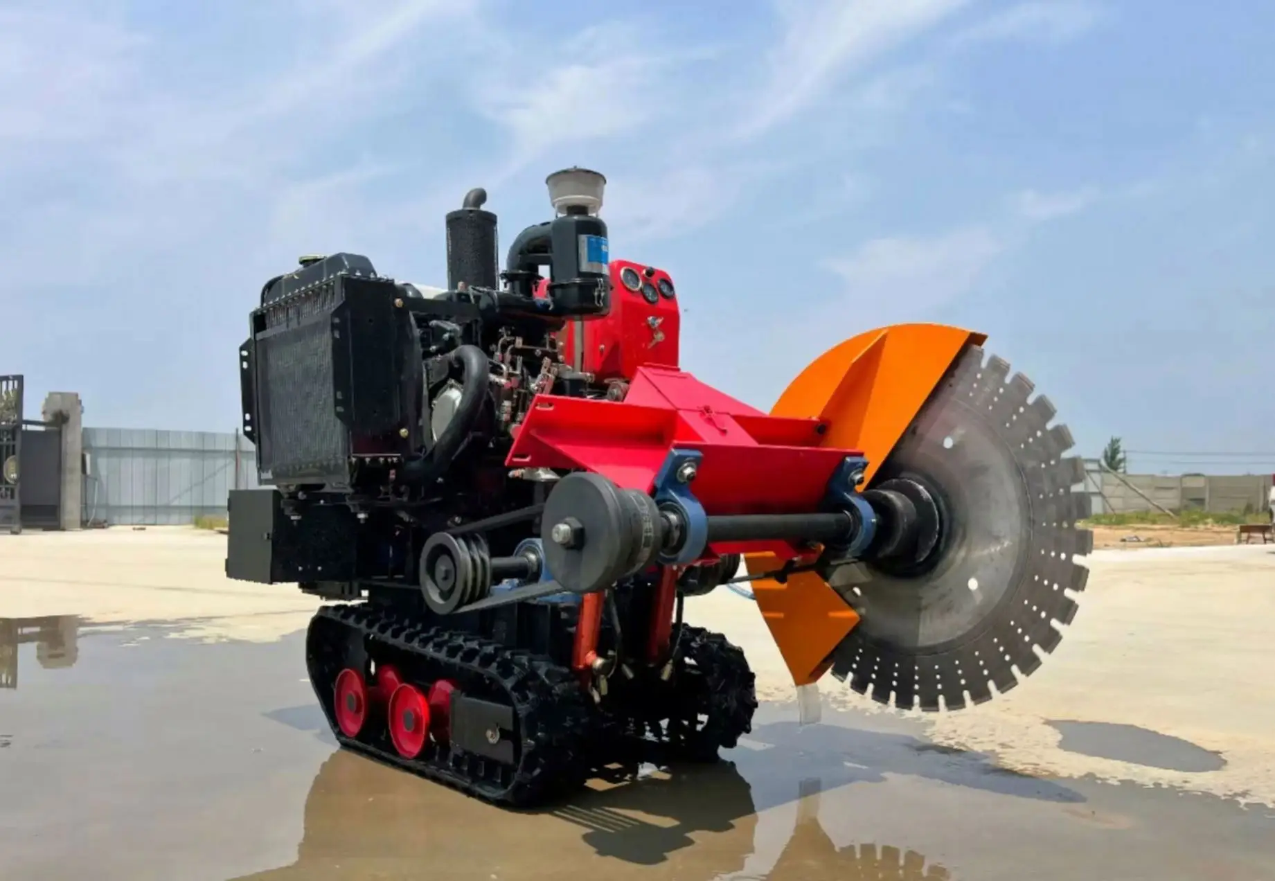 Factory Supply Automatic Saw Cutting 800 Mm Blades Track Cutter Machine For Road Surface Asphalt And Concrete Wholesale