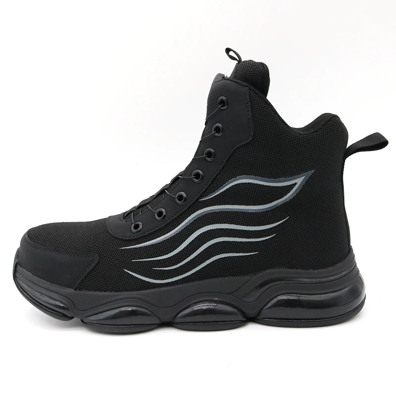 2024 New Twist Lock tiger Master Tpu Sole Steel Toe Anti Puncture Warehouse Light Weight Sport Style Safety Boots for Men