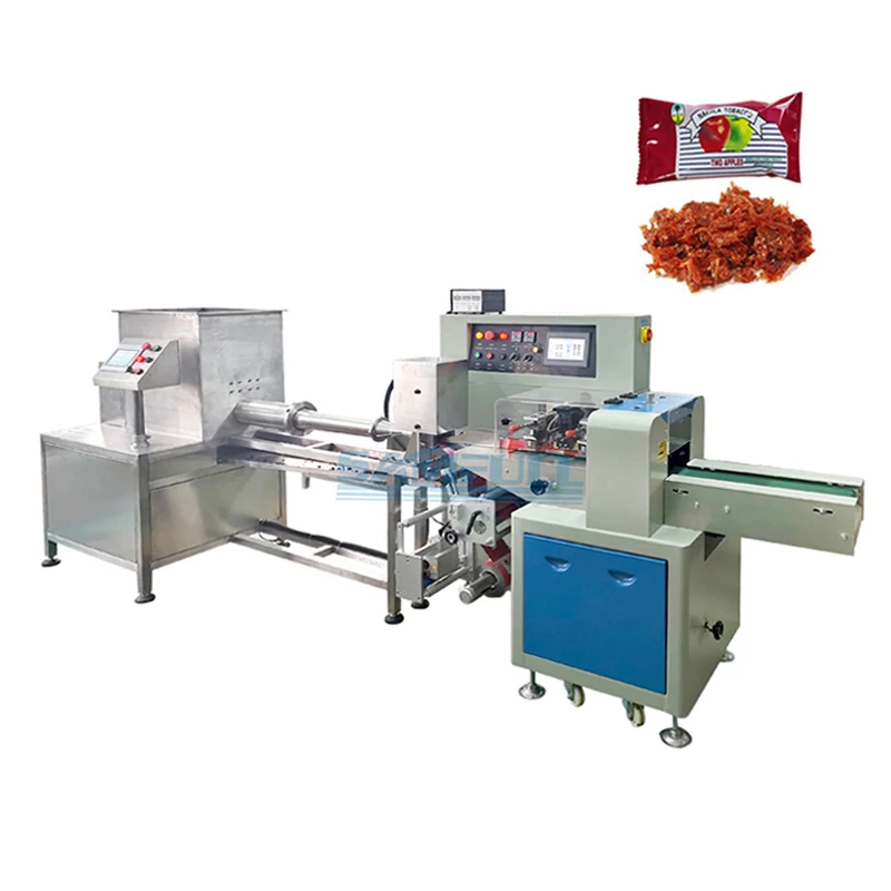 Automatic 50g 150g 200g wet molasses hookah pouch filling and sealing machine