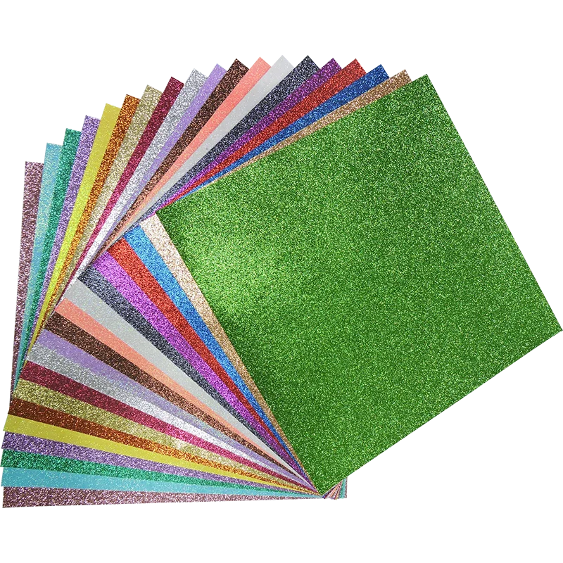 Card making Kit Paper Adhesive Backed Custom Glitter Art Paper Origami Craft DIY Decoration School Home Use