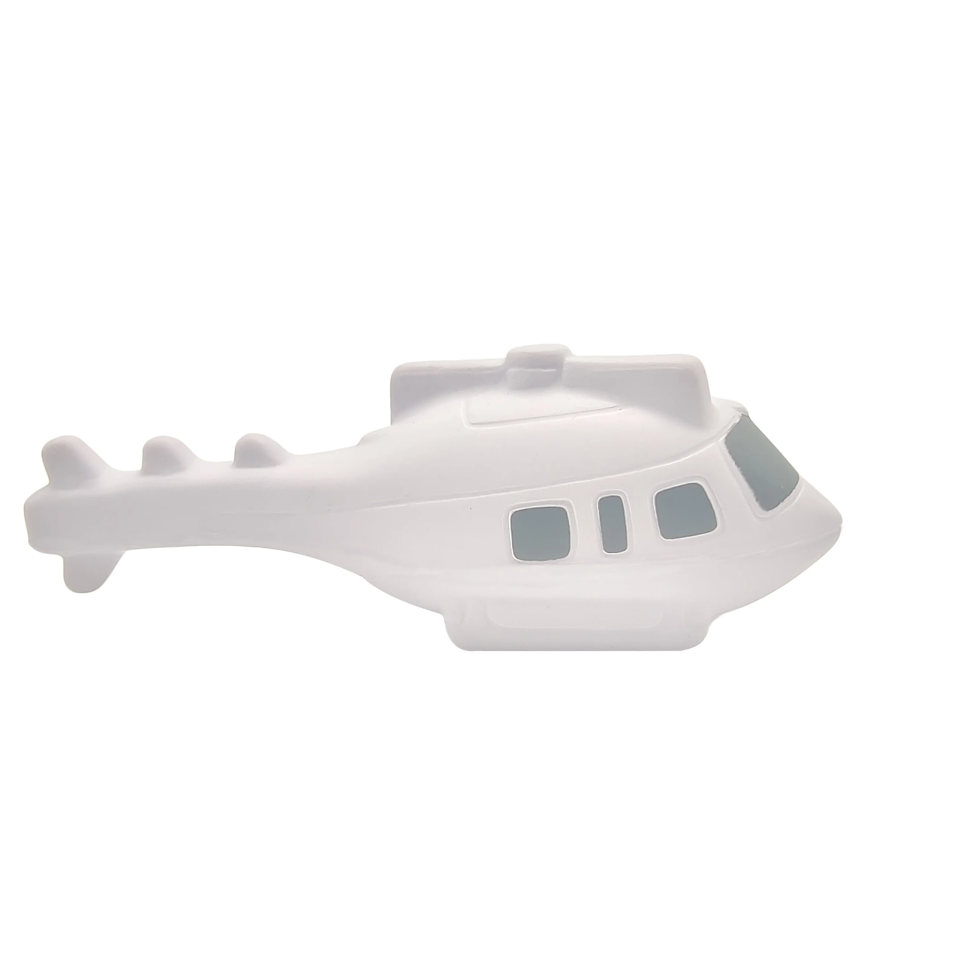 Promotional PU Foam Helicopter Shape Stress Ball Cute Transportation Stress Ball Custom Logo Printed