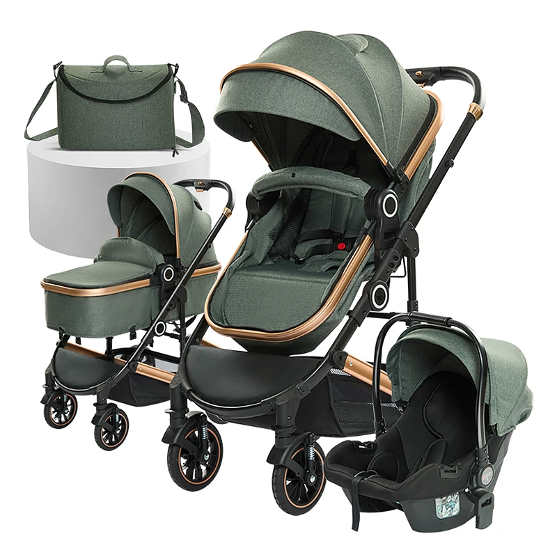 New Baby Stroller Walker Pram Baby 3 In 1 Luxury Baby Stroller With EN 1888 Certificate For Sale