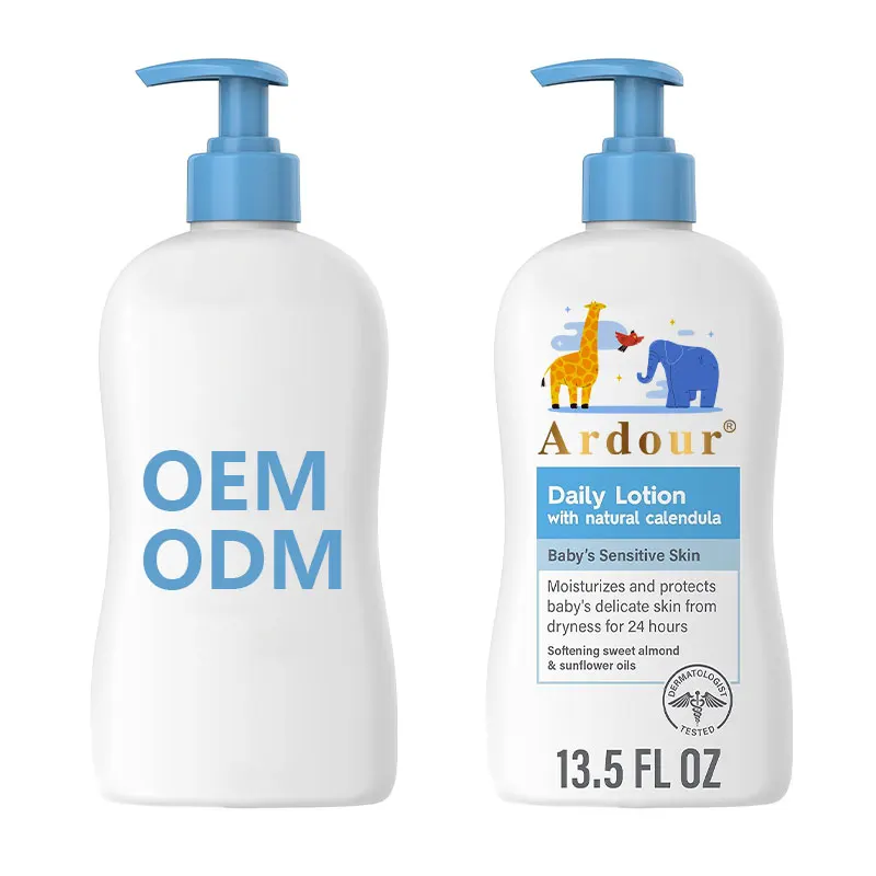 Baby Daily Lotion with Organic Calendula Vitamin E Sweet Almond & Sunflower Oils Mineral Oil Free Paraben Free lotion