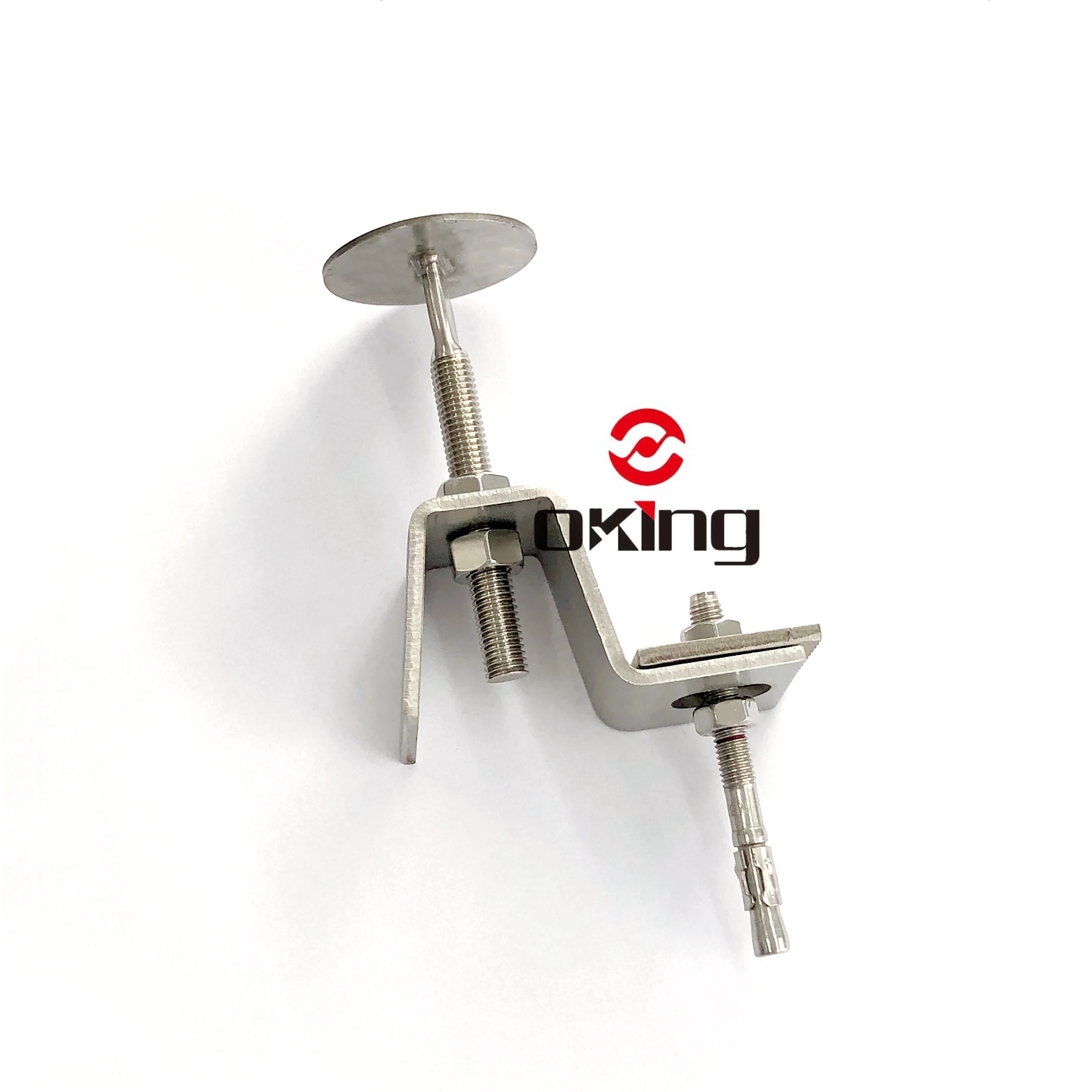 Stainless steel C bracket stone mounting fixing system can be adjusted and customized
