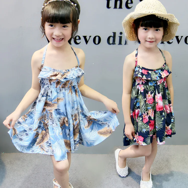 New design 2022 3 year old girls clothes european dress summer children girl sundress elegant casual dresses high quality