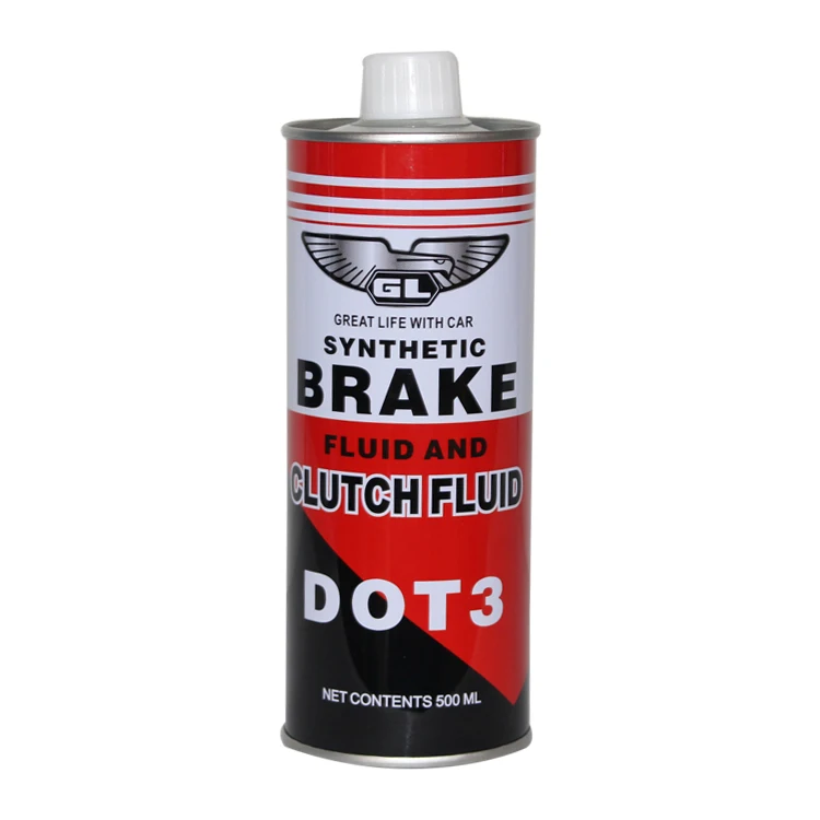 485ML Synthetic Brake Fluid Clutch Fluid DOT 3 In Metal Can
