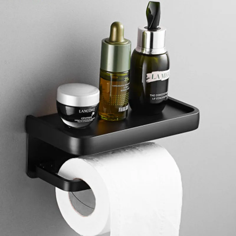 Wholesale customized paper towel box multi-function hole-free bathroom toilet paper towel holder toilet paper holder